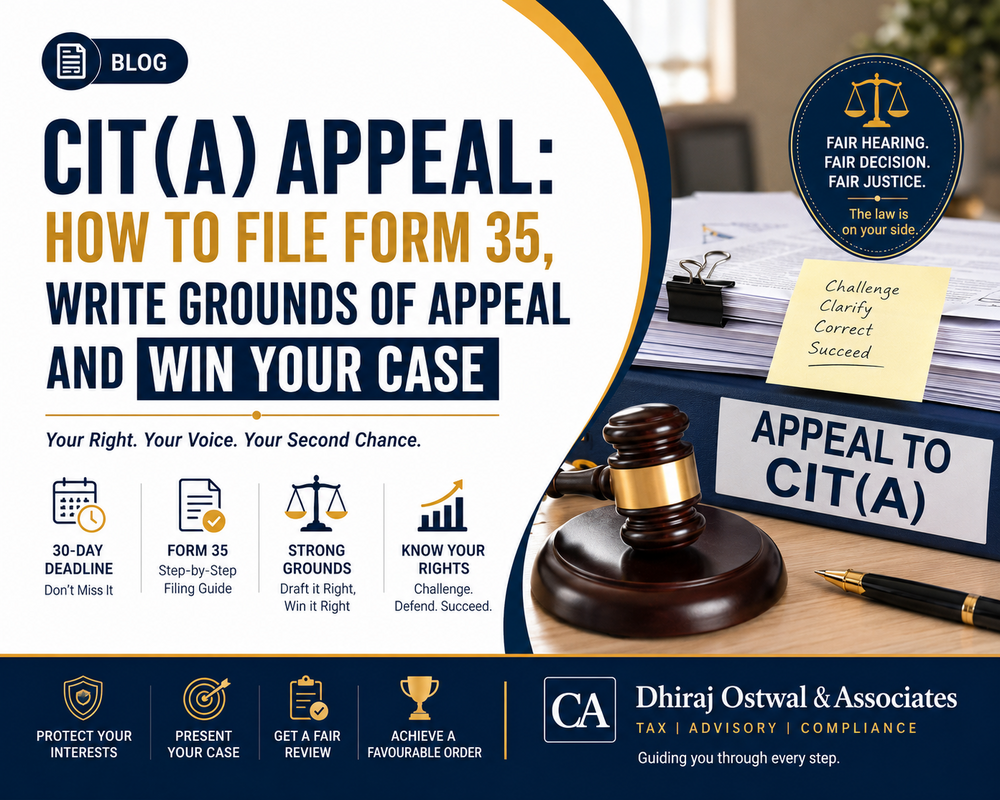 CIT(A) Appeal: How To File Form 35, Write Grounds Of Appeal And Win Your Case